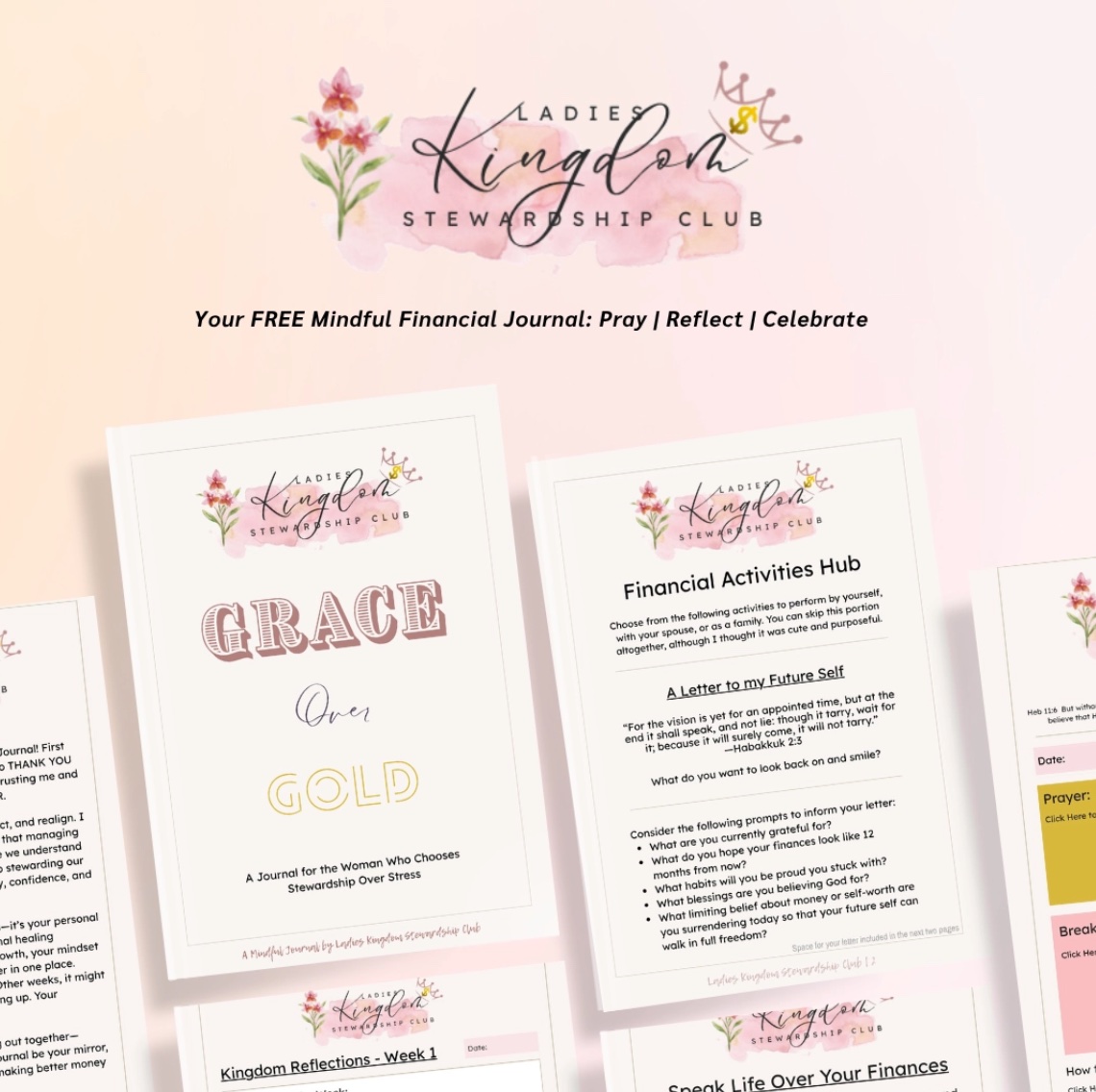 Grace Over Gold Financial Mindfulness Journal